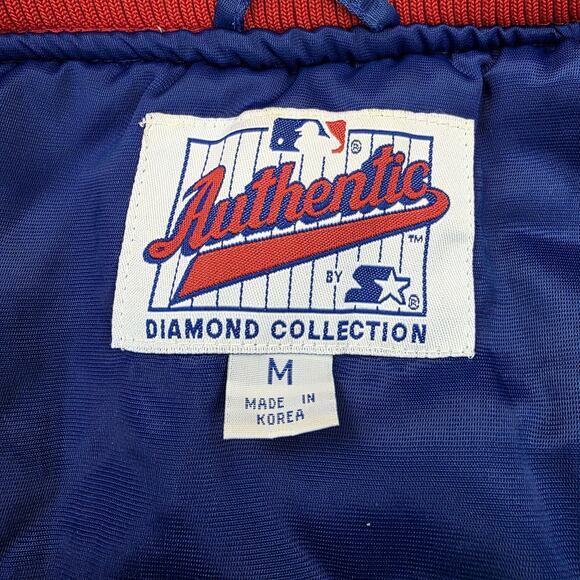 Vintage Chicago Cubs Jacket Mens Medium MLB Baseball Starter Wrigley Field 90s - Picture 2 of 16